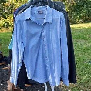 Van Heusen Light Blue Casual Button-Down Shirt